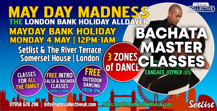 MAY DAY MADNESS - 4th May 2026 - Bachata Masterclasses
